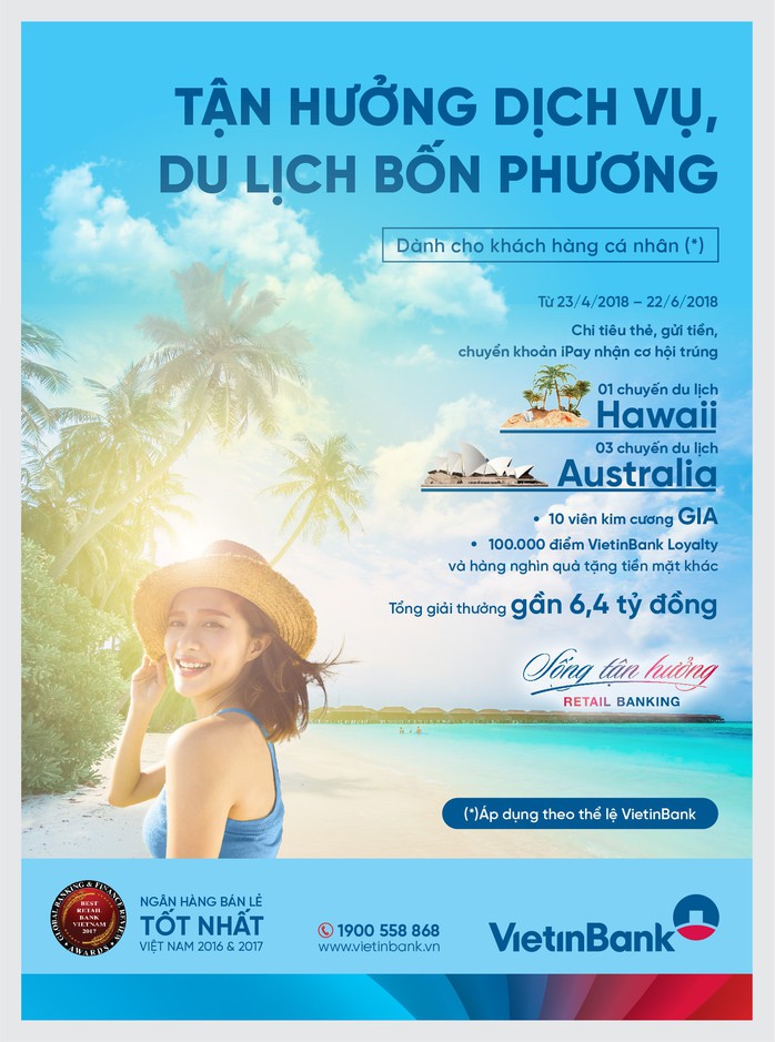 Hè rực rỡ với giải thưởng du lịch Hawaii đẳng cấp từ VietinBank - Ảnh 1.