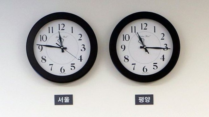 Triều Tiên chỉnh lại múi giờ lúc nửa đêm - Ảnh 1.