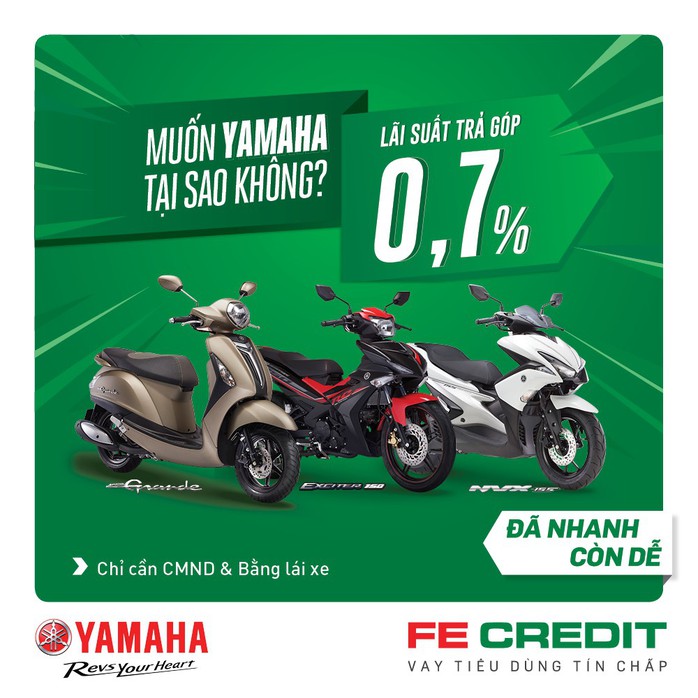 Mua xe máy Yamaha đã nhanh còn dễ với FE CREDIT - Ảnh 1.