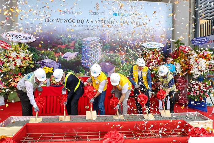 SonKim Land cất nóc dự án biệt thự trên không Serenity Sky Villas - Ảnh 1. SonKim Land cất nóc dự án biệt thự trên không Serenity Sky Villas - Ảnh 1.