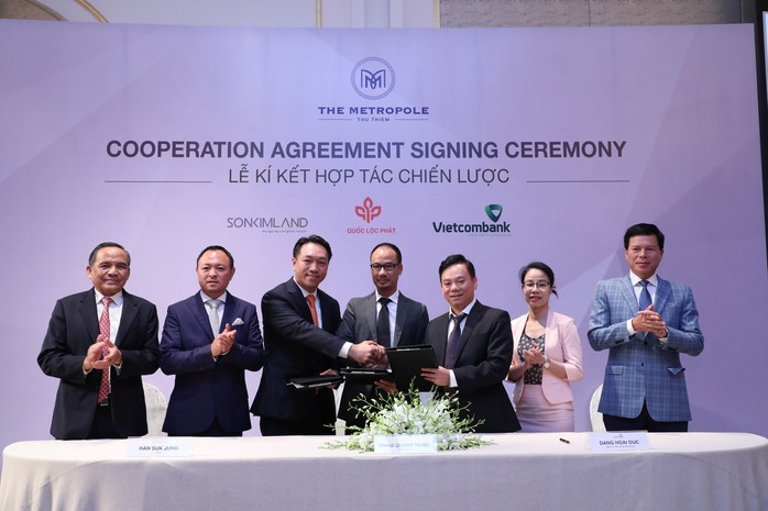 Quốc Lộc Phát, SonKim Land và Vietcombank bắt tay phát triển dự án - Ảnh 1. Quốc Lộc Phát, SonKim Land và Vietcombank bắt tay phát triển dự án - Ảnh 1.