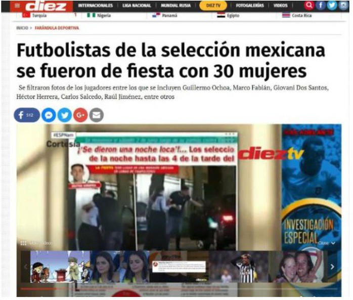 8 tuyển thủ Mexico dính nghi án thác loạn với 30 gái gọi trước World Cup - Ảnh 3.