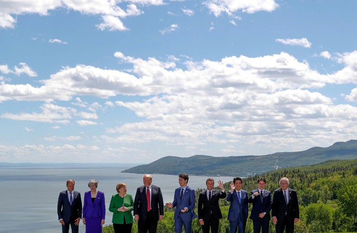 Ông Trump bị cô lập tại  hội nghị G7 - Ảnh 2.