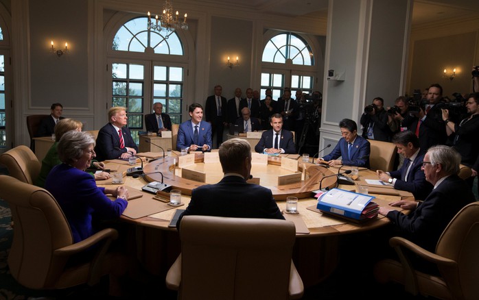Ông Trump bị cô lập tại  hội nghị G7 - Ảnh 3.
