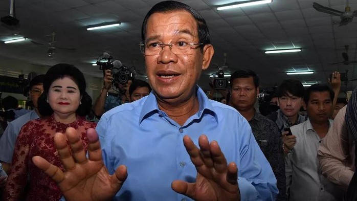 Đảng của Thủ tướng Hun Sen tuyên bố giành tất cả 125 ghế quốc hội - Ảnh 1.