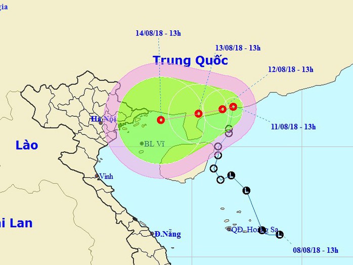 Áp thấp nhiệt đới có thể bẻ ngoặt hướng di chuyển 90 độ vào nước ta - Ảnh 1.