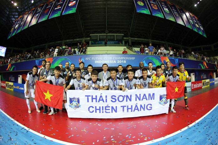 Thái Sơn Nam về nhì futsal châu Á - Ảnh 1.