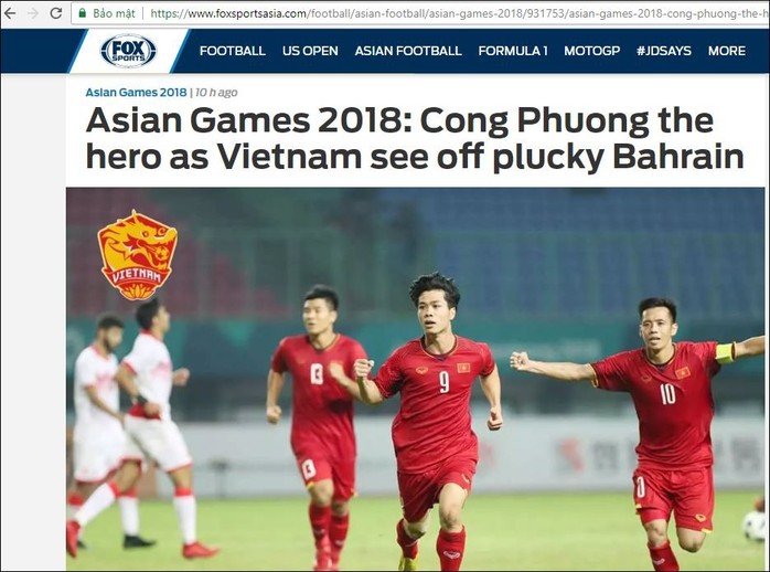 Truyền thông nước ngoài ca ngợi Olympic Việt Nam - Ảnh 2.