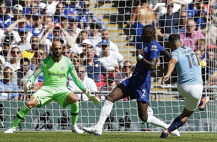 Aguero lập đại công, Man City đoạt Siêu cúp nước Anh - Ảnh 3.