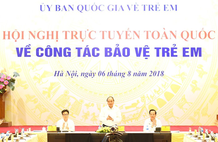 Thủ tướng chủ trì hội nghị toàn quốc về phòng, chống xâm hại trẻ em - Ảnh 1.