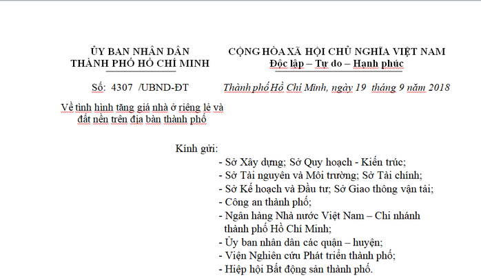 TP HCM chỉ đạo công an khẩn trương chặn đầu cơ, thổi giá nhà đất - Ảnh 1.