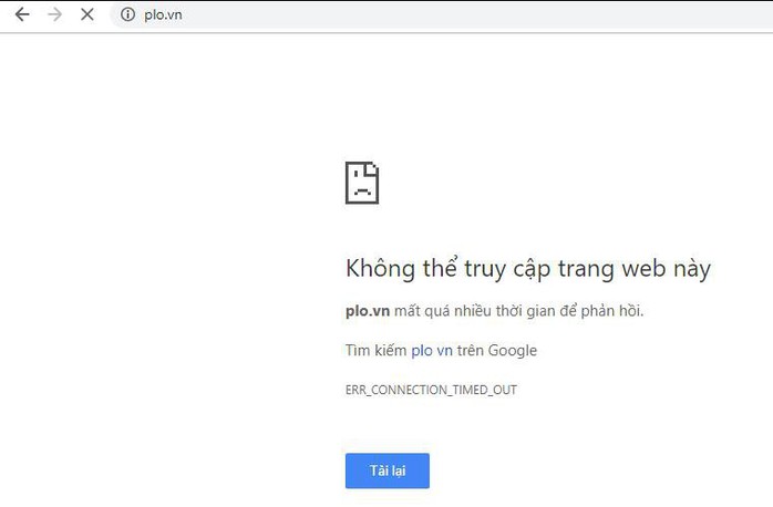 VNG gặp sự cố, Zalo và một số báo điện tử không thể truy cập được - Ảnh 2.