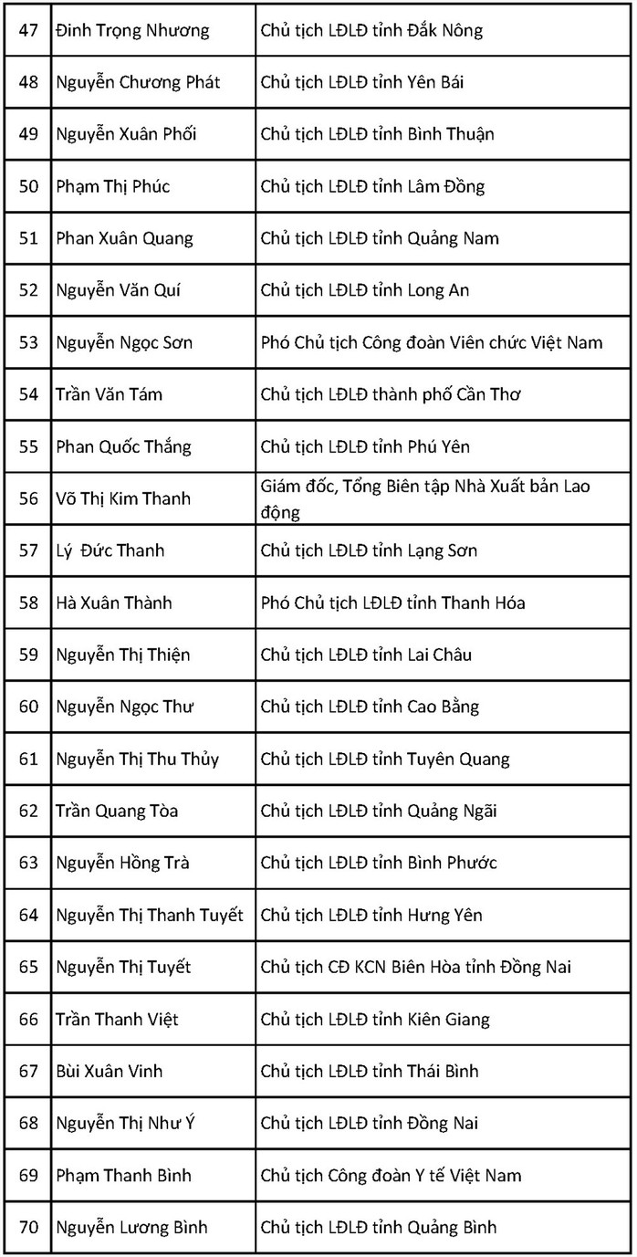 Ông Bùi Văn Cường tái đắc cử Chủ tịch Tổng LĐLĐ Việt Nam khóa XII - Ảnh 13.