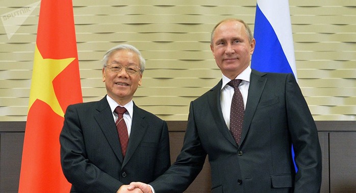 Tổng Bí thư Nguyễn Phú Trọng hội đàm với Tổng thống V. Putin tại Sochi - Ảnh 1.