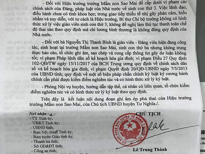 Giáo viên tố cáo hiệu trưởng gợi ý  mình phá thai lại bị yêu cầu kỷ luật - Ảnh 2.