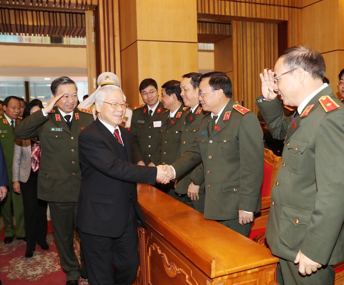 Tổng Bí thư Nguyễn Phú Trọng dự hội nghị Công an toàn quốc - Ảnh 3.