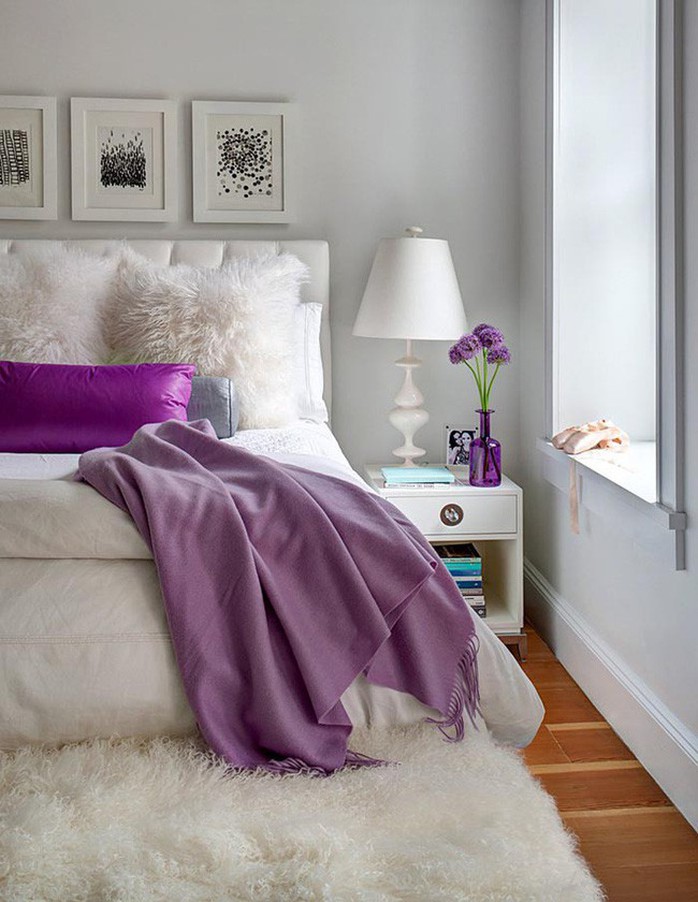 Trái tim lạc nhịp trước căn phòng ngủ mang sắc tím mộng mơ - Ảnh 12. Trái tim lạc nhịp trước căn phòng ngủ mang sắc tím mộng mơ - Ảnh 12.