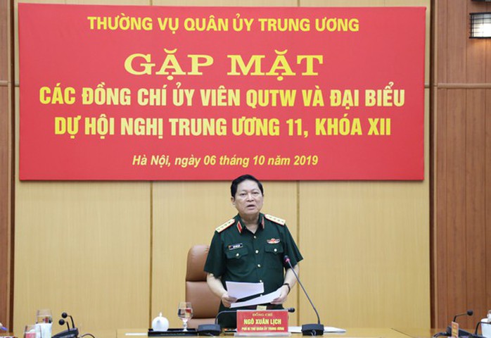 Quân ủy Trung ương gặp mặt các Ủy viên Quân ủy Trung ương, đại biểu dự Hội nghị Trung ương 11 - Ảnh 2.