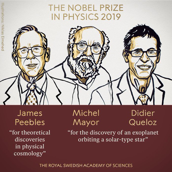 Nobel Vật lý 2019 vinh danh nghiên cứu về vũ trụ - Ảnh 2.