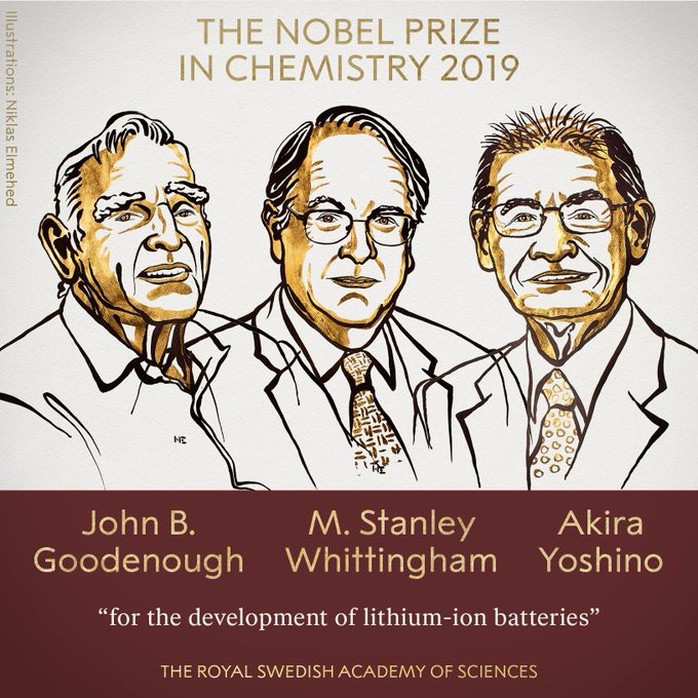 Nobel Hóa học 2019 vinh danh sáng chế pin - Ảnh 2.
