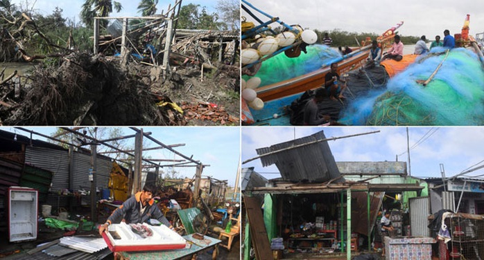 Rời Việt Nam, bão Matmo “sống lại” tấn công Ấn Độ và Bangladesh - Ảnh 1.