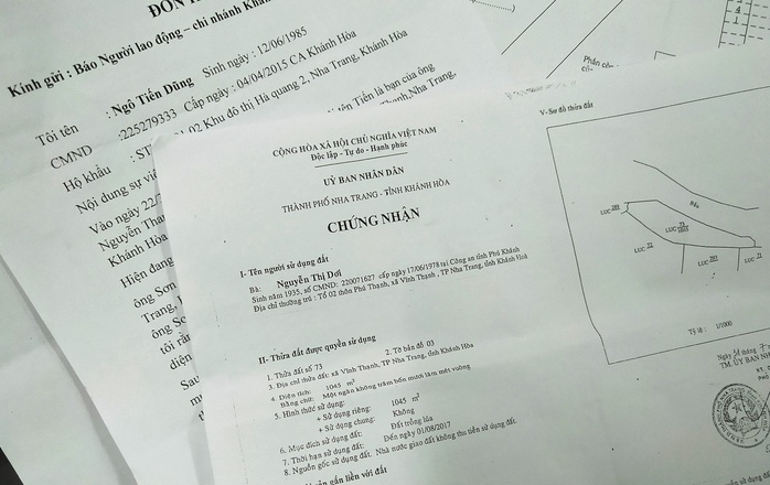 Khánh Hòa: Cháu giám đốc văn phòng đăng ký đất đai tỉnh bị tố lừa đất - Ảnh 1.