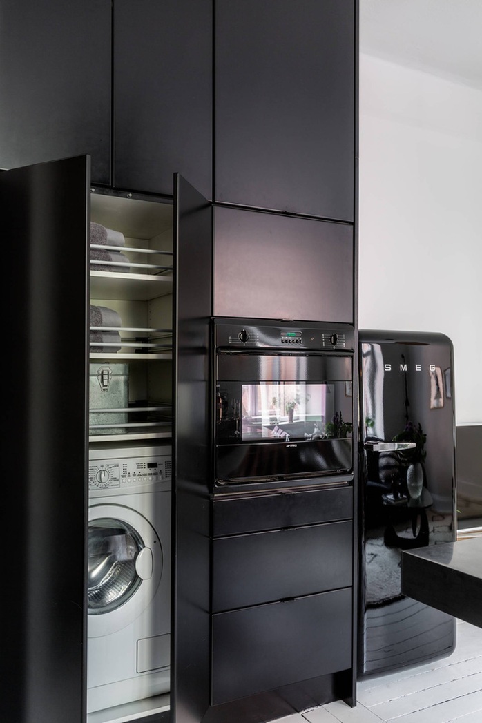 Căn hộ 45m² sáng bừng với sắc trắng bao trùm, đồ nội thất nổi bật - Ảnh 4. Căn hộ 45m² sáng bừng với sắc trắng bao trùm, đồ nội thất nổi bật - Ảnh 4.