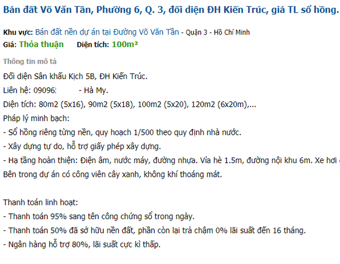 Thực hư thông tin rao bán đất nền tại dự án Trung tâm TDTT Phan Đình Phùng - Ảnh 1.