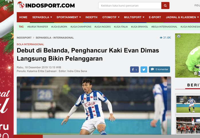 Báo Indonesia mỉa mai Văn Hậu: Cầu thủ đốn Evan Dimas ra mắt 4 phút, nhận 1 thẻ vàng - Ảnh 2.