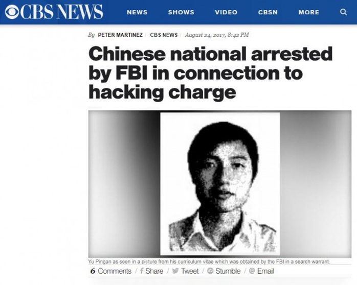 Tin tặc bị kết án ở Mỹ trở về Trung Quốc dạy học - Ảnh 1.