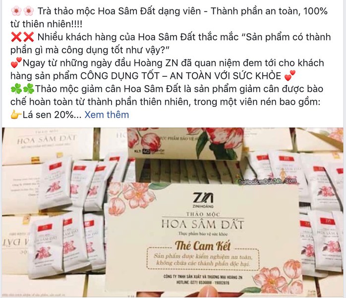 Trà giảm cân có chất cấm rao bán rầm rộ - Ảnh 2.