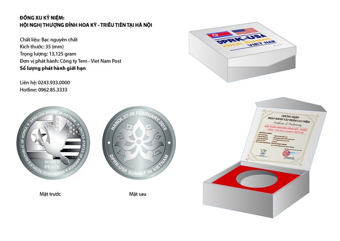 Việt Nam ra mắt 300 đồng xu kỷ niệm Hội nghị Thượng đỉnh Mỹ - Triều - Ảnh 1.