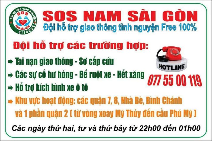 Chuyện lạ ở đội cứu hộ giao thông tình nguyện SOS Nam Sài Gòn - Ảnh 2.