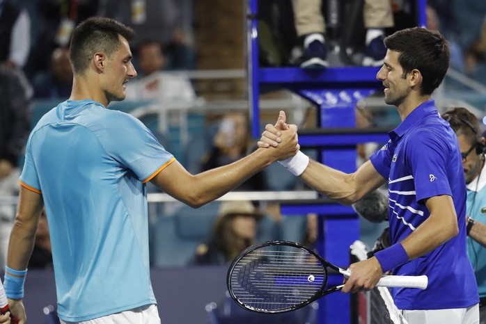 Djokovic thắng trận ra quân, bắt đầu chinh phục danh hiệu thứ 7 Miami Open - Ảnh 1.