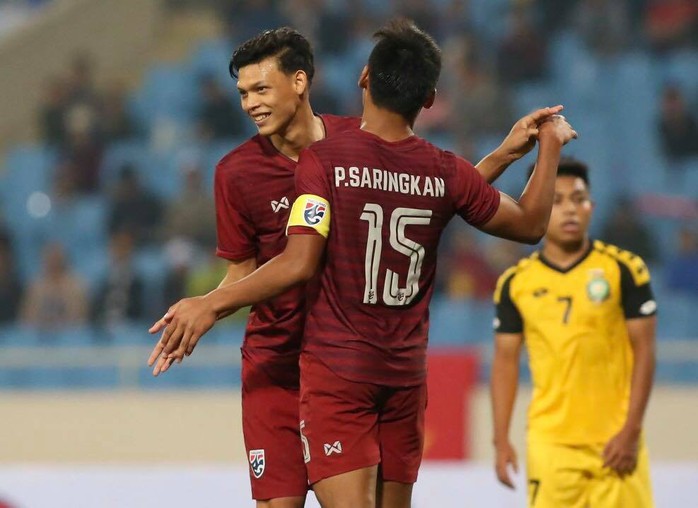 Đồng đội Xuân Trường ghi hat-trick, U23 Thái Lan thắng đậm Brunei - Ảnh 1.