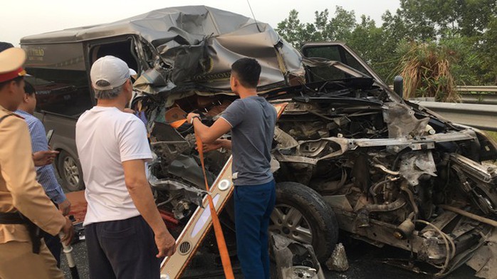 Tài xế xe khách gây tai nạn 4 người thương vong trên cao tốc Pháp Vân-Cầu Giẽ khai gì? - Ảnh 1.