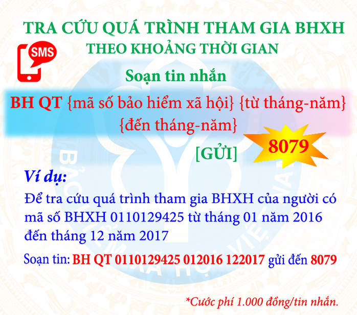 Tra cứu đóng, hưởng BHXH, BHYT bằng tin nhắn điện thoại - Ảnh 3.