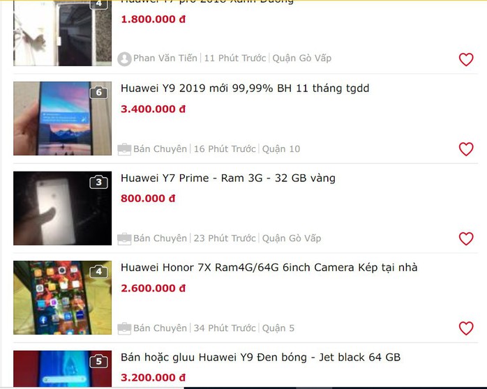 Điện thoại Huawei bị dìm giá trên thị trường - Ảnh 1.