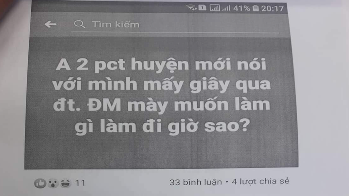 Cho rằng bị “bôi nhọ” trên Facebook, phó chủ tịch huyện kiện cán bộ tỉnh - Ảnh 2.