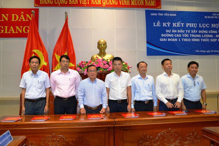 Dự án cao tốc Trung Lương - Mỹ Thuận được ký kết thêm phụ lục - Ảnh 1.