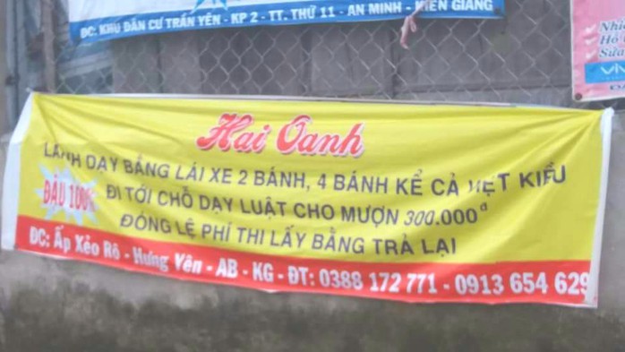 Nở rộ đào tạo lái xe chui - Ảnh 1.