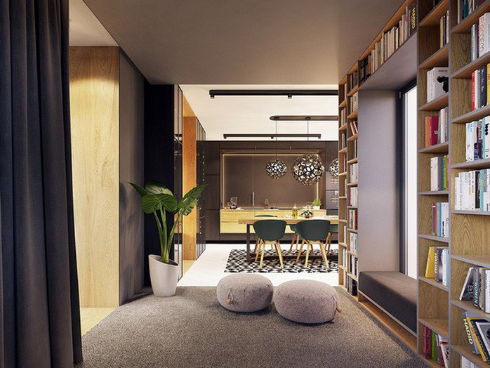 Căn hộ có lối trang trí hiện đại, bắt mắt - Ảnh 4. Căn hộ có lối trang trí hiện đại, bắt mắt - Ảnh 4.