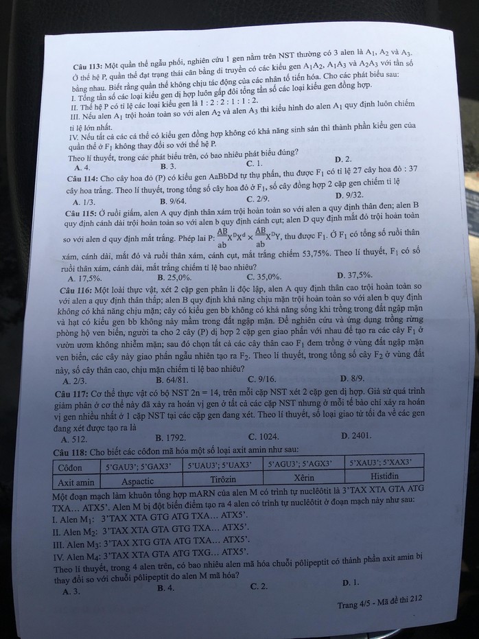 Thi THPT quốc gia 2019: Đề tổ hợp tự nhiên không quá khó - Ảnh 8.