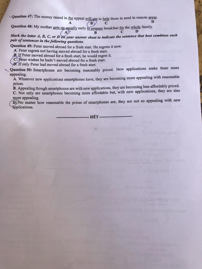 Thi THPT 2019: Đề thi ngoại ngữ dễ hơn đề thi thử - Ảnh 5.