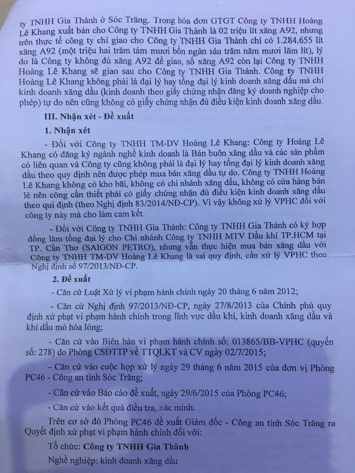 Lật lại “phi vụ” mua bán 2 triệu lít xăng có liên quan đến đại gia Trịnh Sướng - Ảnh 4.