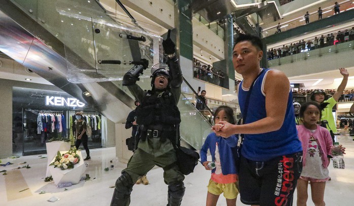 Hồng Kông: Bạo loạn tại trung tâm mua sắm, 22 người nhập viện - Ảnh 3.