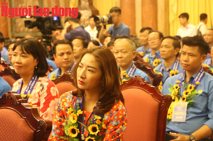 Tổng Bí thư, Chủ tịch nước Nguyễn Phú Trọng gặp mặt cán bộ Công đoàn tiêu biểu - Ảnh 7.