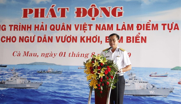 Phát động chương trình “Hải quân Việt Nam làm điểm tựa cho ngư dân vươn khơi, bám biển” - Ảnh 1.