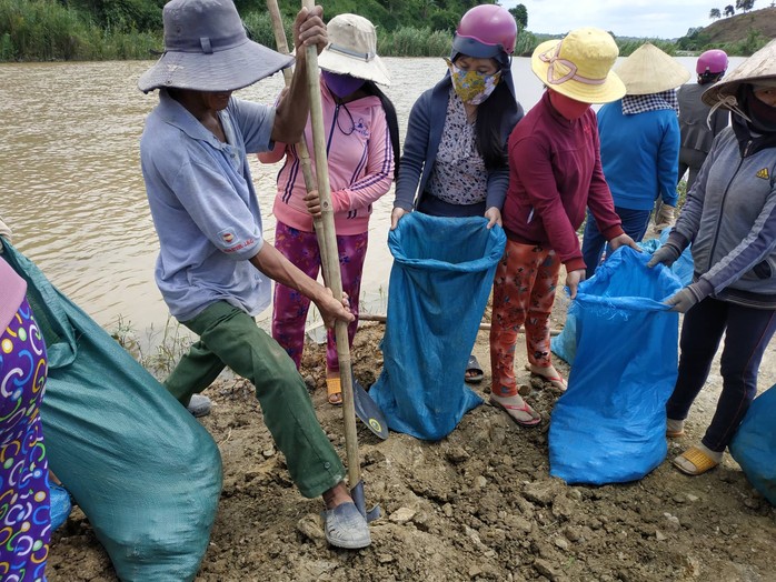 Đê vỡ, nước mắt hòa nước lũ nơi vựa lúa 1.000 ha - Ảnh 2.