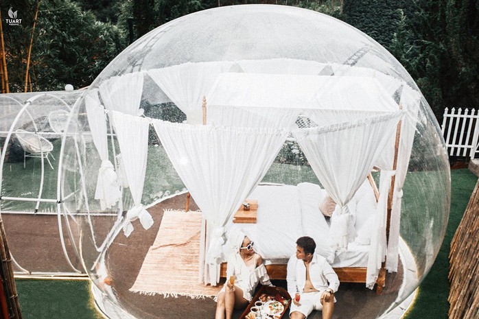Khách sạn bong bóng trong suốt đẹp tựa Bali vừa xuất hiện ở Đà Lạt - Ảnh 1. Khách sạn bong bóng trong suốt đẹp tựa Bali vừa xuất hiện ở Đà Lạt - Ảnh 1.